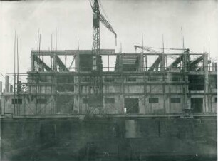 Betonschalplatten - Bauweise, Speicher im Mannheimer Hafen, 1947-1949
