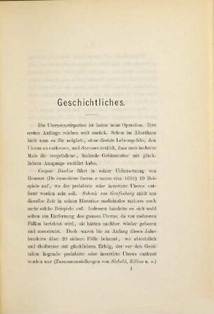 Ueber die Exstirpation des Uterus von der Scheide aus : Züricher Inaug. Diss.