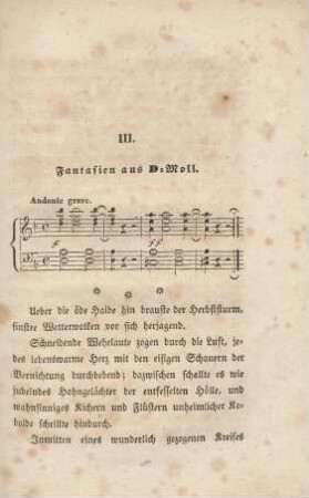 III. Fantasien aus D-Moll