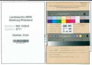 Entnazifizierung Erich Koehler , geb. 16.12.1921 ()
