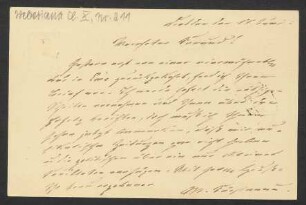Brief an Friedrich Wilhelm Jähns : 11.06.1881