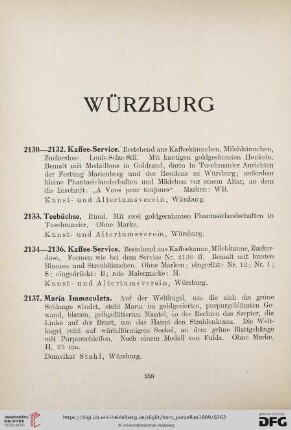 Würzburg (Nr. 2130 - 2139)