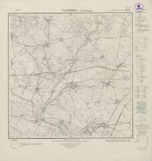 2687 (alte Nr.: 1274) Gr. Schläfken, Meßtischblatt (4cm - Karte)
