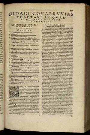Didaci Covarrvvias Toletani, in qvartvm librvm decretalivm epitome