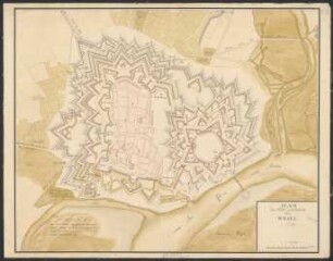Plan der Stadt und Citadelle von Wesel