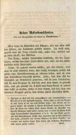 Ueber Ackerbauschulen.