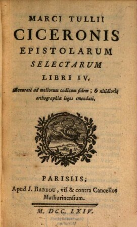 Epistolarum selectarum libri quatuor