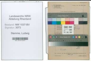 Entnazifizierung Ludwig Stemme , geb. 05.04.1900 (Studienrat)