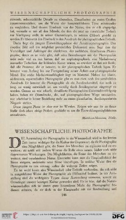 Wissenschaftliche Photographie