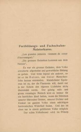 Fortbildungs- und Fachschulen-Meisterkurse