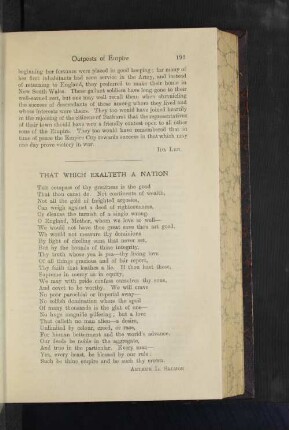 That Which Exalteth a Nation