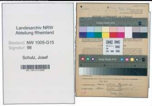 Entnazifizierung Josef Schulz , geb. 08.11.1904 (Geschaeftsfuehrer)