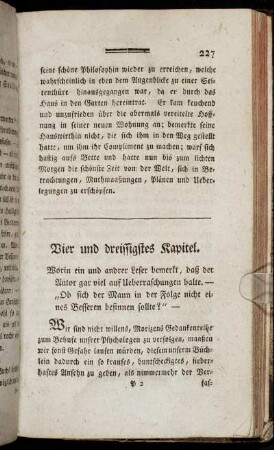Vier und dreissigstes Kapitel. - Sechs und dreissigstes Kapitel.