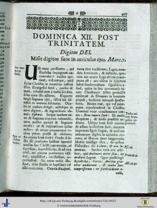 Dominica XII. post Trinitatem.