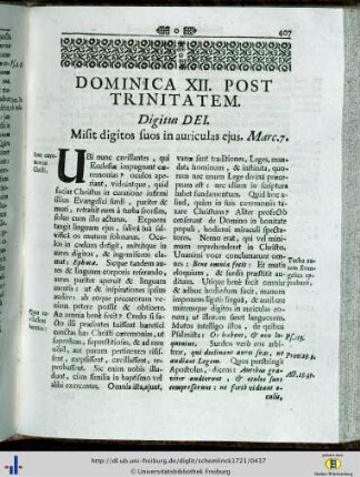 Dominica XII. post Trinitatem.
