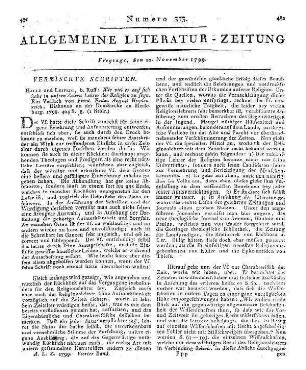 Schneider, S. S.: Pänia. Ein Weyhnachtsgeschenk zur Beförderung ächter Wohlthätigkeit. Halle: Selbstverl.; Leipzig: Kleefeld 1799