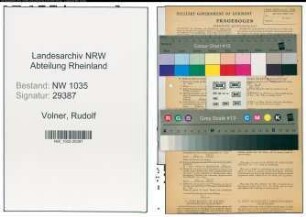 Entnazifizierung Rudolf Volner , geb. 15.09.1916 (Friseur)