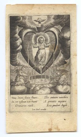 Herz-Jesu-Bild (kleines Andachtsbild)
