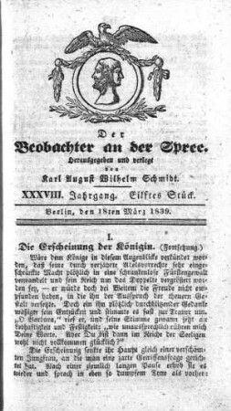 11. Stueck, 18. Maerz 1839
