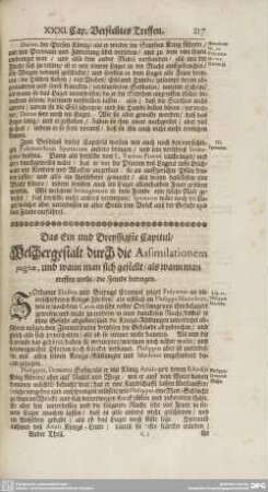 Ein und Dreyssigstes bis Viertzigstes Capitul.