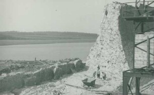 Talsperre Muldenberg bei Grünbach im Vogtland, Deutschland, 1947