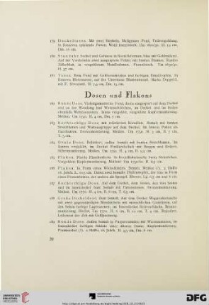 Dosen und Flakons (Nr. 182-203)