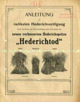 Anleitung zur radikalen Hederichvertilgung