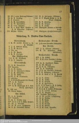 Abhteilung E. Brücken-Thor-Vorstadt