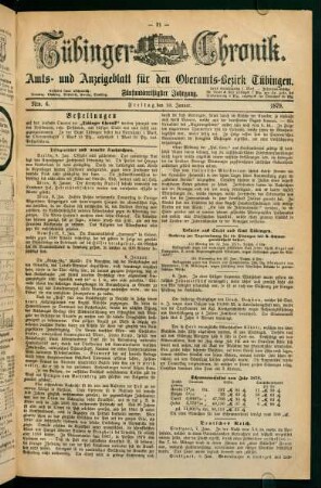 10. Januar (Nro. 6) - 15. Januar (Nro. 10)