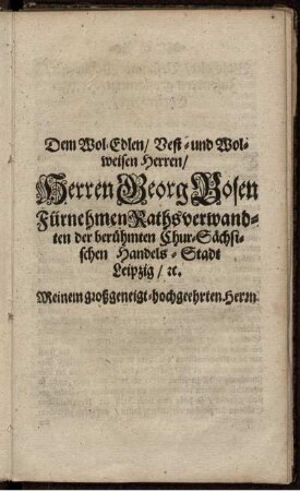 Herren Georg Bosen.