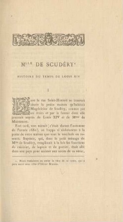 Mlle de Scudery