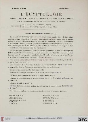 Heft 14 (Février 1875)