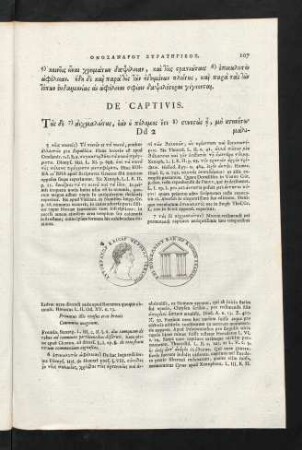 107-113, De Captivis; (Peri toi thaptein ...); De Cladivus ...; (Peri toi en kairo ...; Peri toi tas ...)