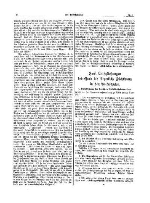 Zwei Entschließungen betreffend die körperliche Züchtigung in dem Volksschulen