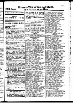 1073.Ausgabe. Montag, 31. Juli 1916