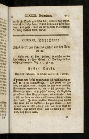 379-389, Jesus weckt den Lazarus von den Todten auf.