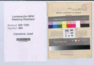 Entnazifizierung Josef Carmanns , geb. 29.03.1903 (Polizist)