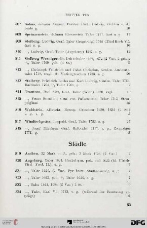 Städte (Nr. 819-871)
