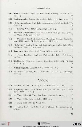 Städte (Nr. 819-871)