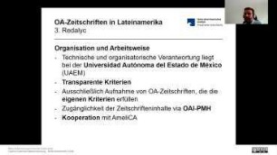 Open Access-Zeitschriften in Lateinamerika: Latindex – Redalyc – SciELO