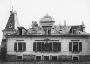 Oelsa-Kleinoelsa. Rittergut Kleinoelsa (E. 19. Jh.). Eingangsfront des Herrenhauses
