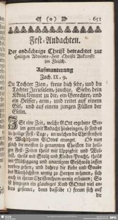 Fest-Andachten