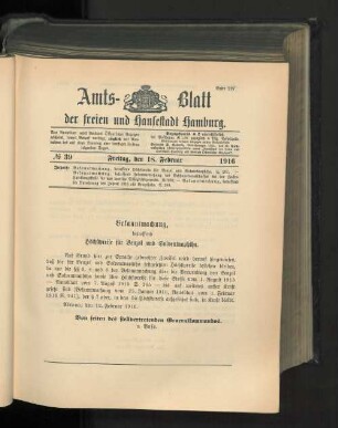 No. 39, 18. Februar 1916
