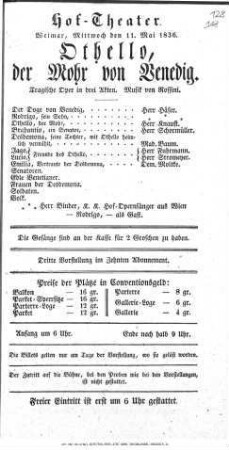 Othello, der Mohr von Venedig
