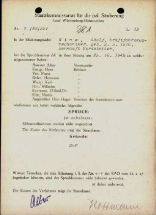 Winz, Adolf