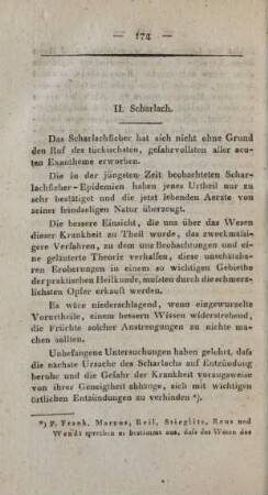 II. Scharlach