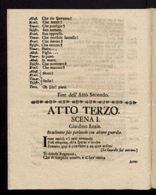 Atto Terzo. Dritte Handlung