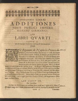 Ad Caput III. De Ducibus.