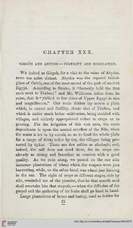 Chapter XXX: Girgeh and Abydos – Fertility and desolation