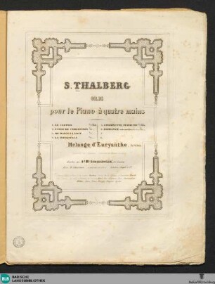 Mélange d'Euryanthe de Ch. M. de Weber